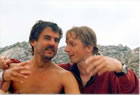 Skipper und Bootsjunge beim Segeln vor Sardinien und Korsika ... (1998)  (52kb)